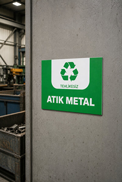Happynesso "Atik Metal" Warning Sign 25X35 cm – Foil Printing on 3mm Forex | ...