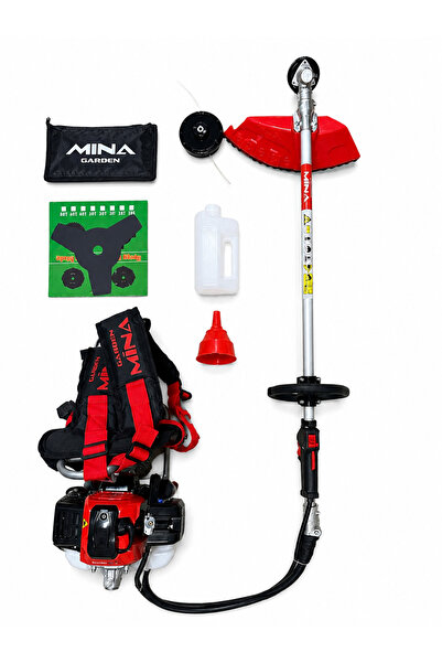 GARDEN MİNA MT520 52 cc 2.2 Hp Benzinli Sırt Tipi Motorlu Tırpan Ot Çim Kesme...