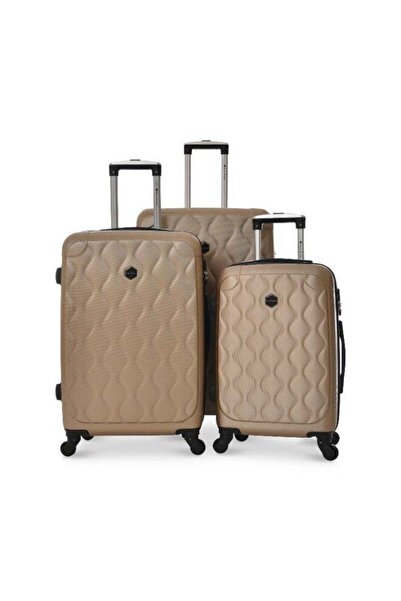 New Travel 3-Piece Trolley Luggage Set, Hard ABS Shell, 360° Spinner Wheels, ...