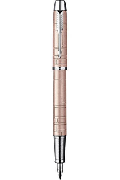 Parker IM Premium Fountain Pen with Medium Nib and Gift Box - Metallic Pink
