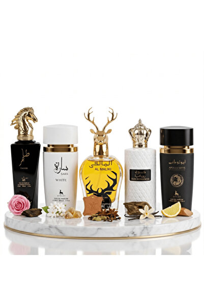 Ayelet Set 5 Parfumuri Orientale 100 ML (2 pentru Femei + 3 pentru Bărbați) -...