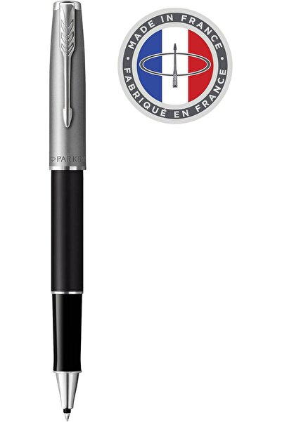 Parker Sonnet Liquid Ink Pen, Polished Metal, Black with Chrome Trim, with Gi...