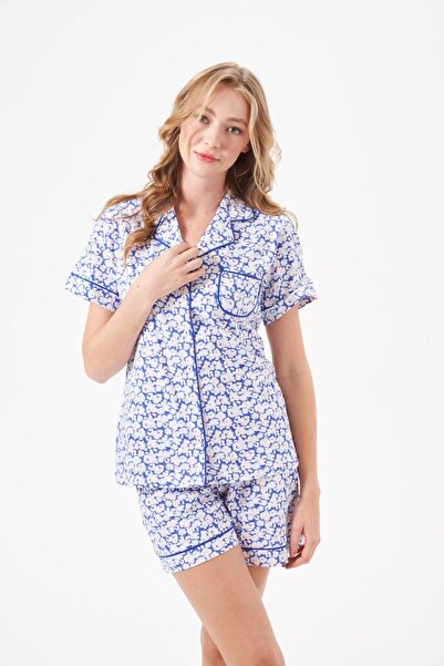 PJS طقم شورت ساكس نسائي 29115