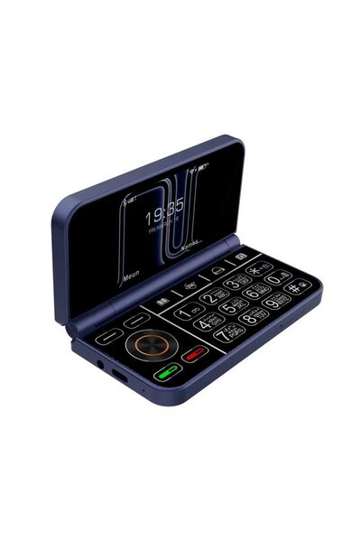 essentialneedforall 2G GSM Dual Screen Flip Phone 2.8 Inch+2.4 Inch Keypad Mo...