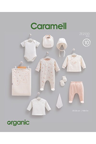 Caramell Set of 10 Hospital Discharge Bodysuits Ti̇ny Baby Ze2550