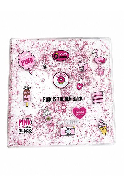 4nio Liquid Filled Glitter Cover Notebook