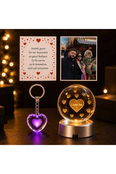 nesever store I love you Kalp Hediye Seti
