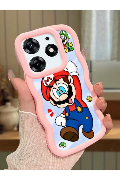Hontinga Tecno Spark 10 Pro Compatible Case Camera Protector Pink Silicone Co...