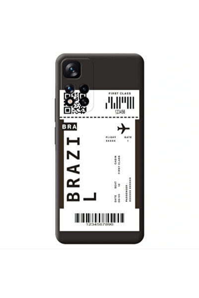 Other Xiaomi Redmi Note 11 Pro 5G Brazil BRA Black Colored Silicone TPU Θήκη