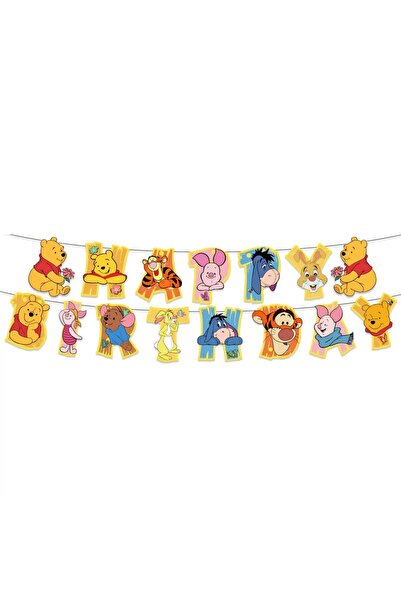 BALOANE PARTY Banner LA MULȚI ANI Winnie 200x15 cm