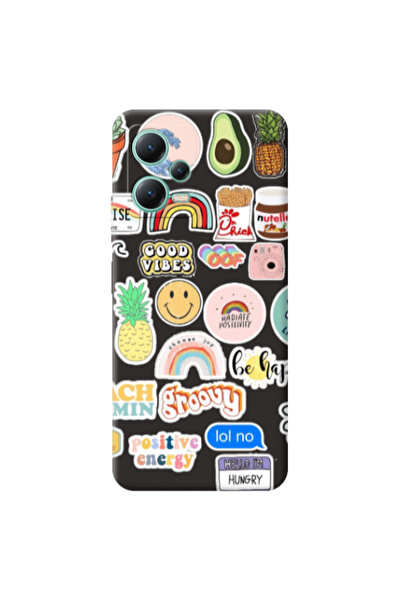 Other Xiaomi Redmi Note 12 Pro 5G Good vibes Black Colored Silicone TPU Θήκη