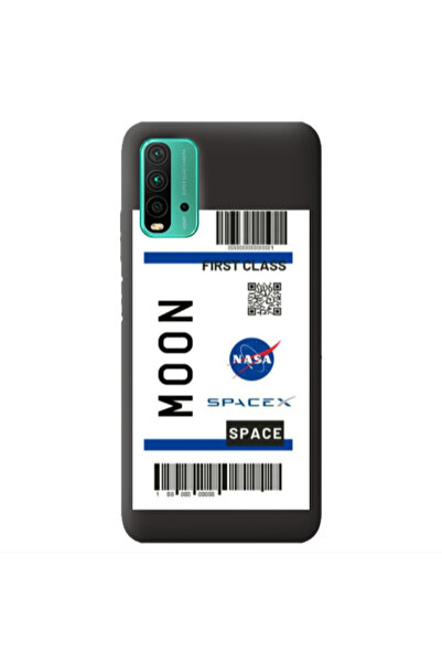 Other Xiaomi Poco M3 Moon spacex Black Colored Silicone TPU Θήκη