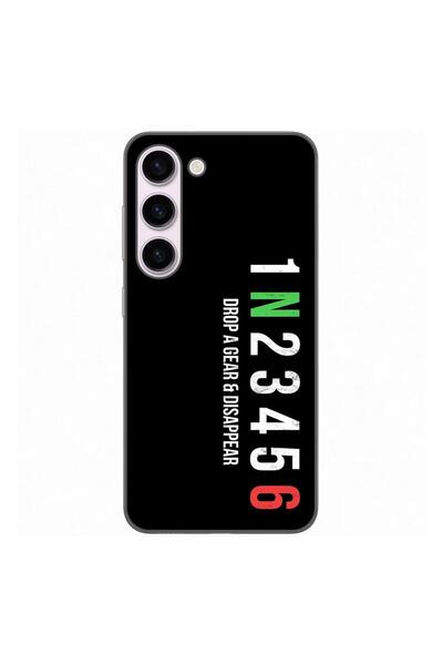 OEM Калъф, съвместим със Samsung Galaxy S23, силиконов гел TPU с шарка на зъб...