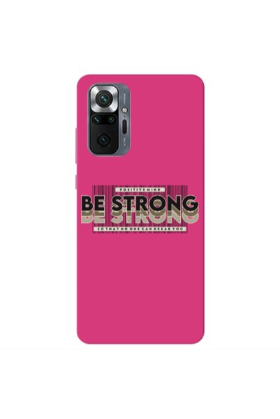 Other Xiaomi Redmi Note 10 Pro 4G Positivemind Fuchsia Colored Silicone TPU Θήκη