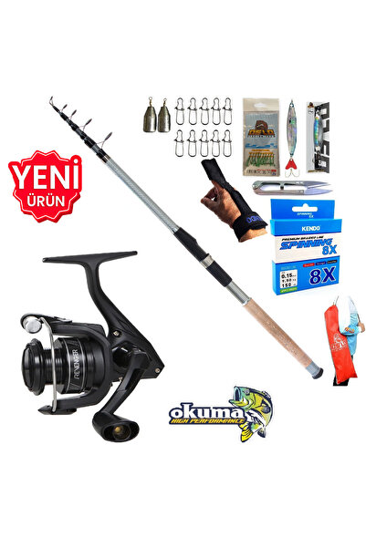 Okuma Revenger Rv-4000A 240cm 60-120gr Carbo-X Tele Spin Olta Takımı Seti
