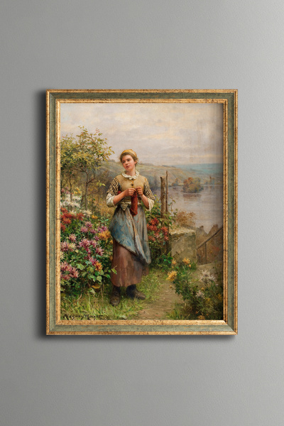 epiqart فستان محبوك للشابات - تصميم عتيق منقوش - موديل نحيف