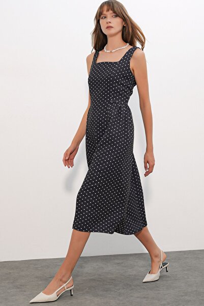 Hiccup Bdart Polka Dot A-Line Midi Dress
