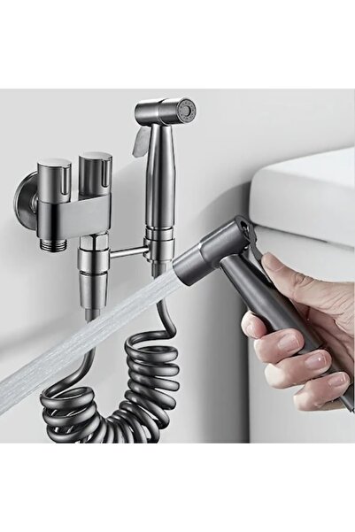 Trendily Pistol pulverizator pentru toaletă/bidet, fabricat din oțel inoxidab...