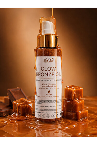BeOne Cosmetics Glow Bronze Oil, ulei uscat cu efect nuantator bronzant, arom...
