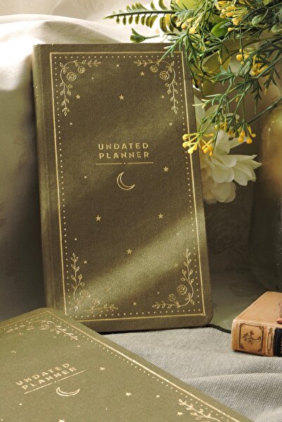 Nova Crafts Fairytale Masalsı Haki Yeşil Ajanda Haftalık Planner/ Bullet Jour...