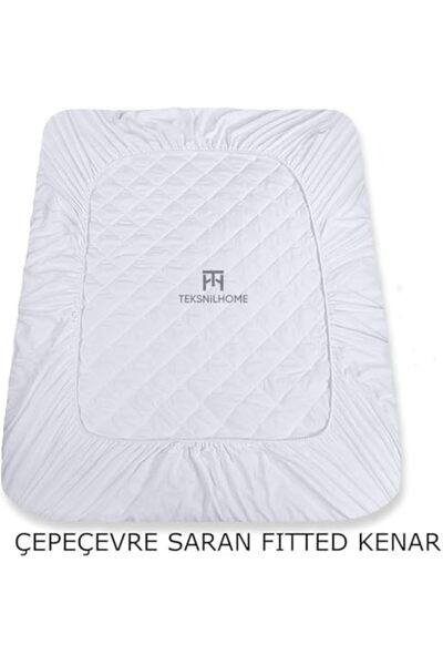 Yıldızan Tua Shop Teksnil Home%100 Microfiber Quilted Mattress Protector Matt...