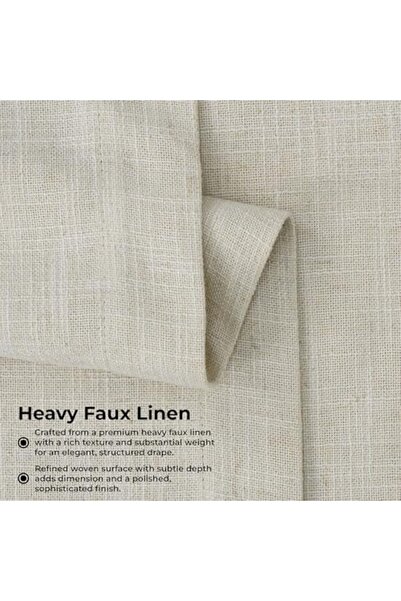 Yıldızan Hpd Half Price Drapes Fhlch-Vet200210-108 Faux Linen Curtain, 1 Pane...