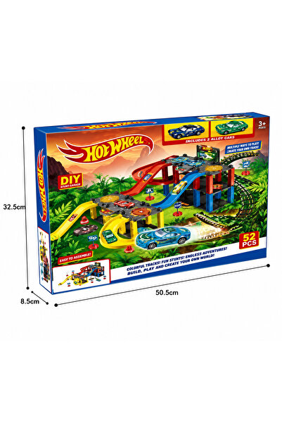 HOT WHEELS Wheel of Fire Toy Car Track - Crocodile Edition
