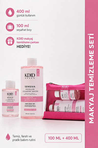 Makyaj Temizleme Suyu Seti Hassas Ciltler Sensiva 400+100 ml