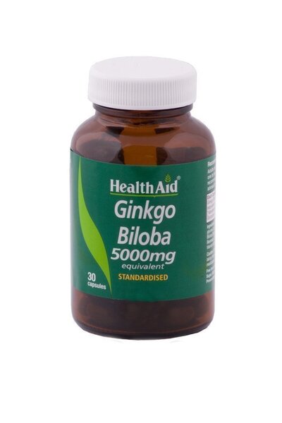 Health Aid Ginkgo Biloba 5000mg, 30 caps