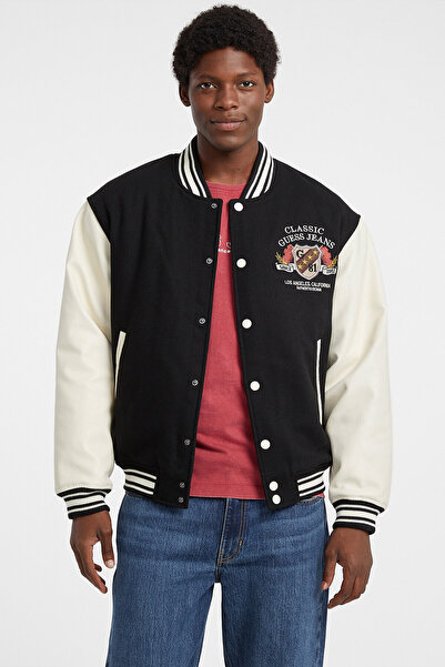 Guess Jeans Ανδρικό μάλλινο μπουφάν Bomber M5BL1EWEI02