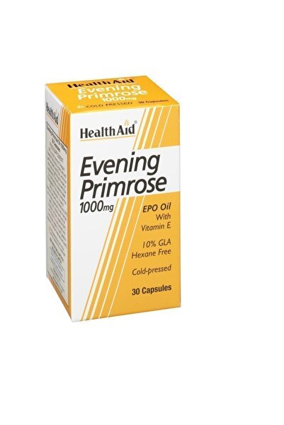 Health Aid Evening Primose 1000mg, Έλαιο νυχτολούλουδου (10% GLA), 30caps