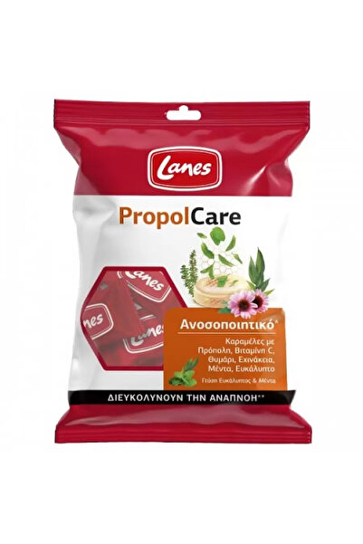 Lanes PropolCare Καραμέλες για το Λαιμό με Γεύση Ευκάλυπτο &amp; Μέντα, 54gr