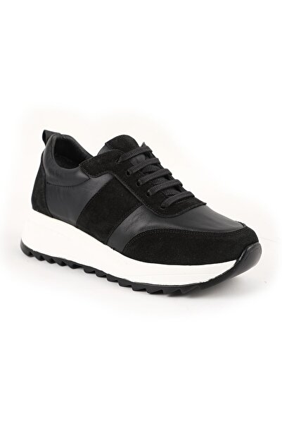 Libero L086.925 Genuine Suede Leather Thick Eva Sole Comfortable Women's Sneaker