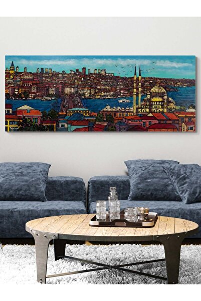 Simurg Sanatevi Haliç'ten Galata'ya Yağlı Boya Tablosu