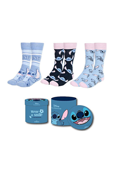 Cerda Παιδικές Κάλτσες Disney Lilo & Stitch Πολύχρωμες 3 Ζευγάρια