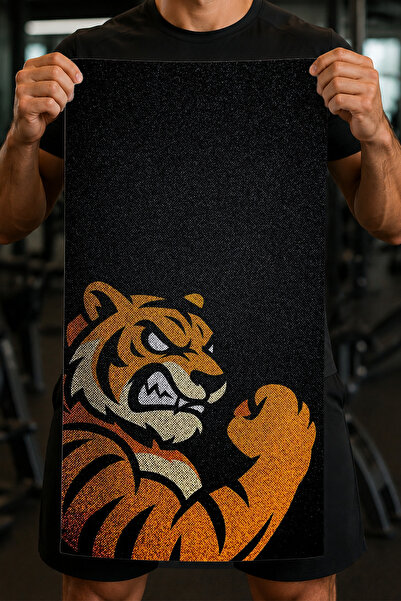 Charmbi Red Tiger 45X90 Fitness Towel |   Live Digital Print Premium Cotton S...
