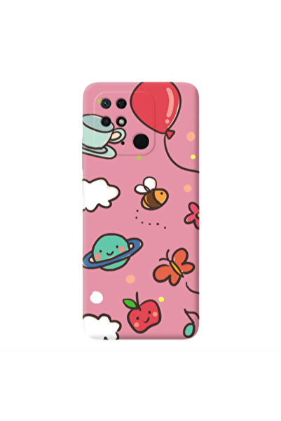 Other Xiaomi Redmi 10C cute little ones Pink Colored Silicone TPU Θήκη