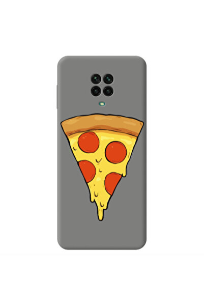 Other Xiaomi Redmi Note 9 Pro Pizza Slice Grey Colored Silicone TPU Θήκη