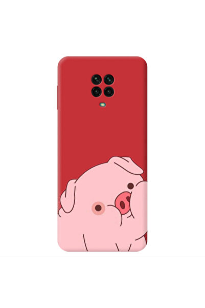 Other Xiaomi Redmi Note 9 Pro Piggy 1 Red Colored Silicone TPU Θήκη