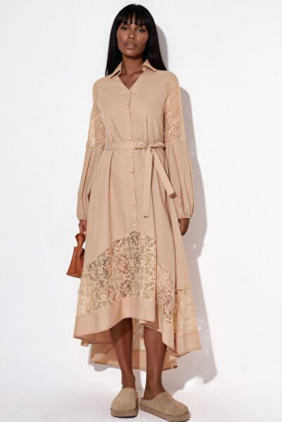 Hiccup Msn Embroidered Midi Double-Breasted Dress