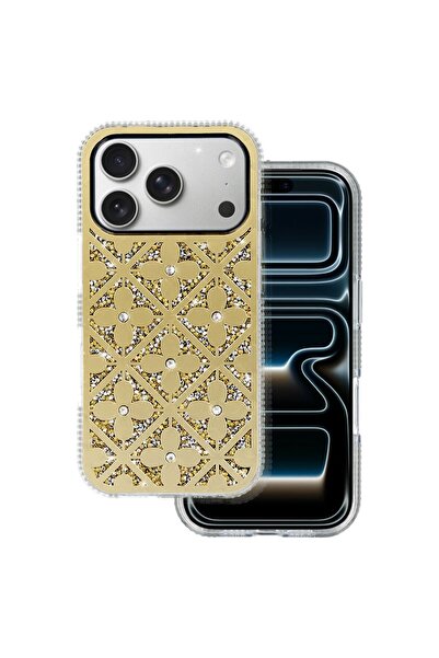 OEM Θήκη Λουλουδάτη Λάμψη με Στρας Χρυσή (Samsung Galaxy A56 5G)