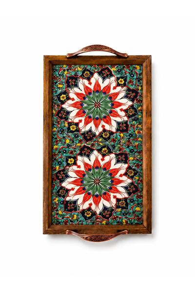 GÜL HEDİYELİK EŞYA Çini Büyük Boy Tepsi 20x40