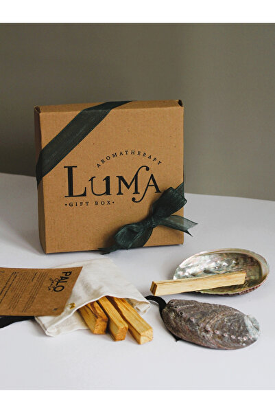 Lumagiftbox Palo Santo Başlangıç Seti - (Palo Santo Tütsü Çubuğu ve Abalone K...