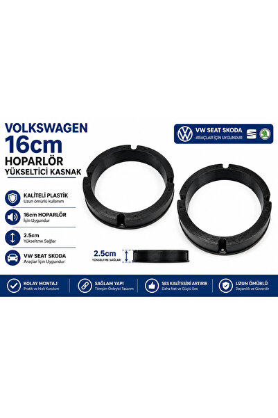 YSN SOUNDS Volkswagen Hoparlör Yükseltici Kasnak 16CM - VW - Seat - Skoda 16 ...