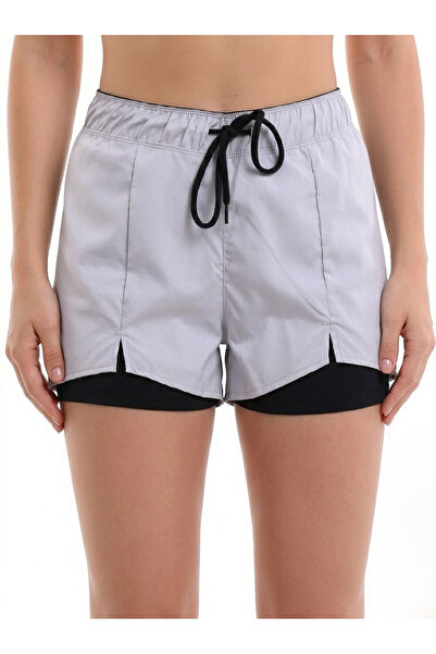 MAİMODA Women's Active Swim Shorts with Inner Tights and Slit Detail