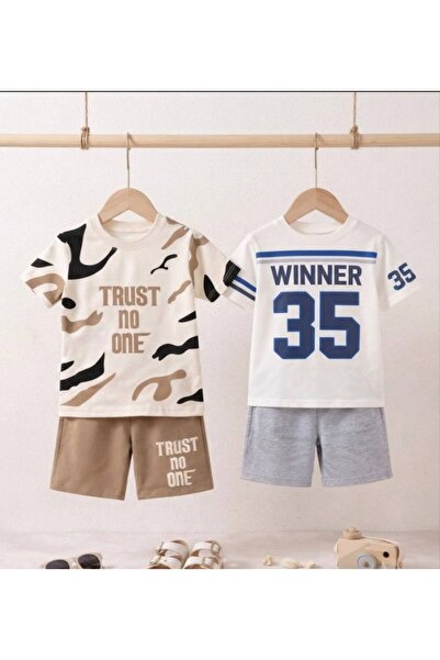 Milanlı Kids Boy's 2-Piece Cotton Summer Set