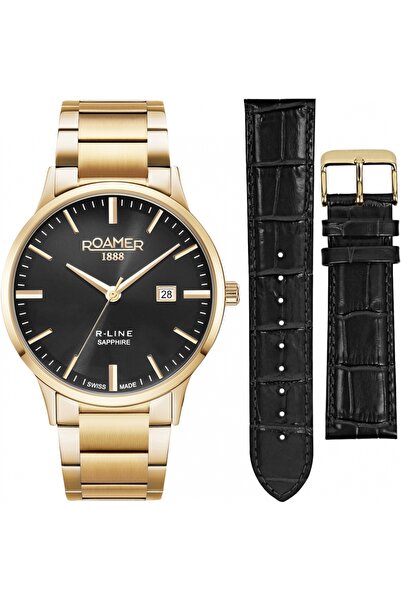 Roamer Set bărbați 718833 48 55 71 — auriu, clasic, ediție limitată