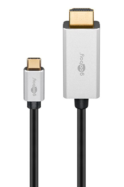 goobay καλώδιο USB-C σε HDMI 60174, HDR, 8K, 4K/120Hz, 2m, μαύρο