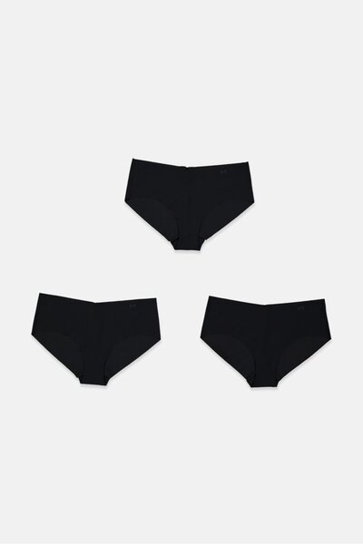 Under Armour Women 3 Pcs Pure Stretch Hipster Underwear, Black