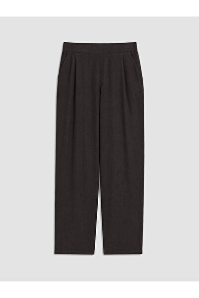 LC Waikiki Özmarka New Season Elastic Waist Linen Blend Women's Trousers
